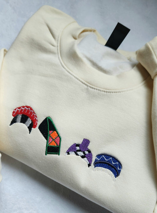 Embroidered Hmong Hats Sweater