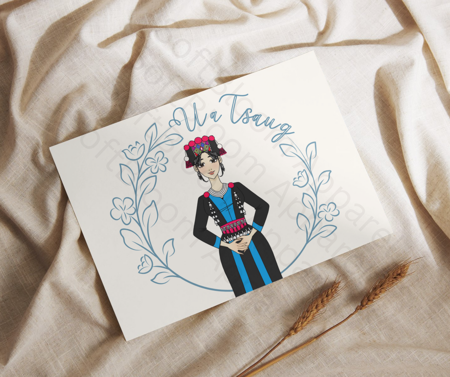 Hmong Greeting Cards 4 Pack