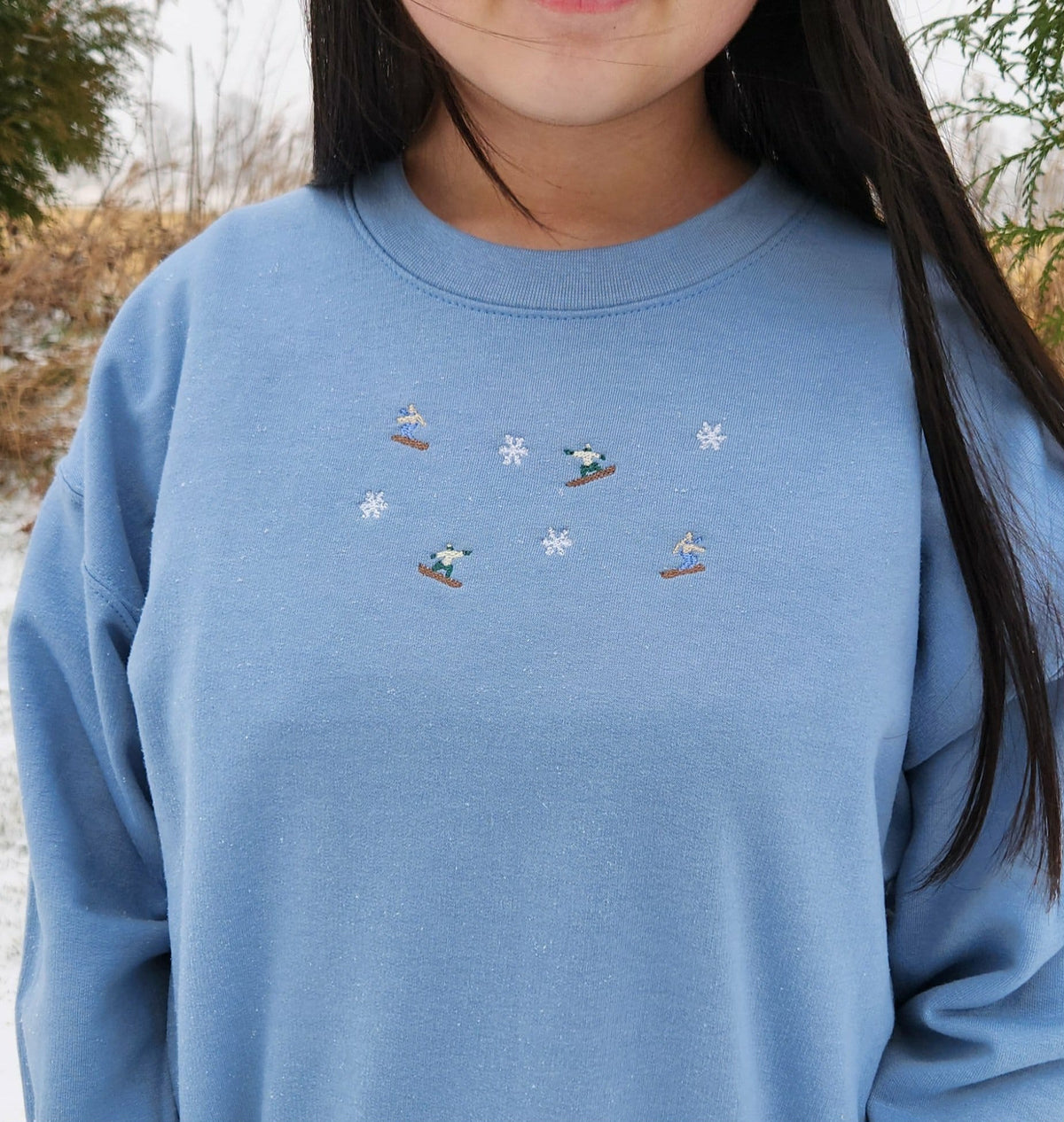 Tiny Slopes Embroidered Sweater