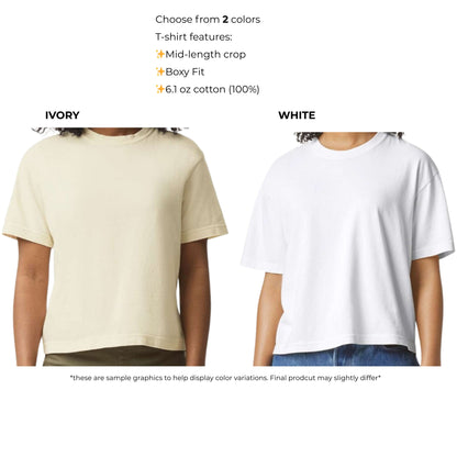 'Grow in every season' Cropped T-Shirt